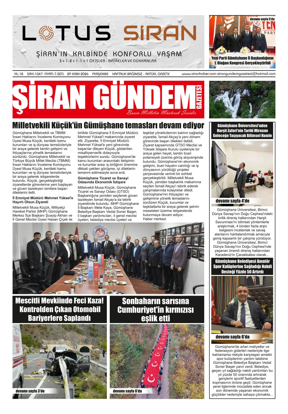 ŞİRAN G&Uuml;NDEM GAZETESİ