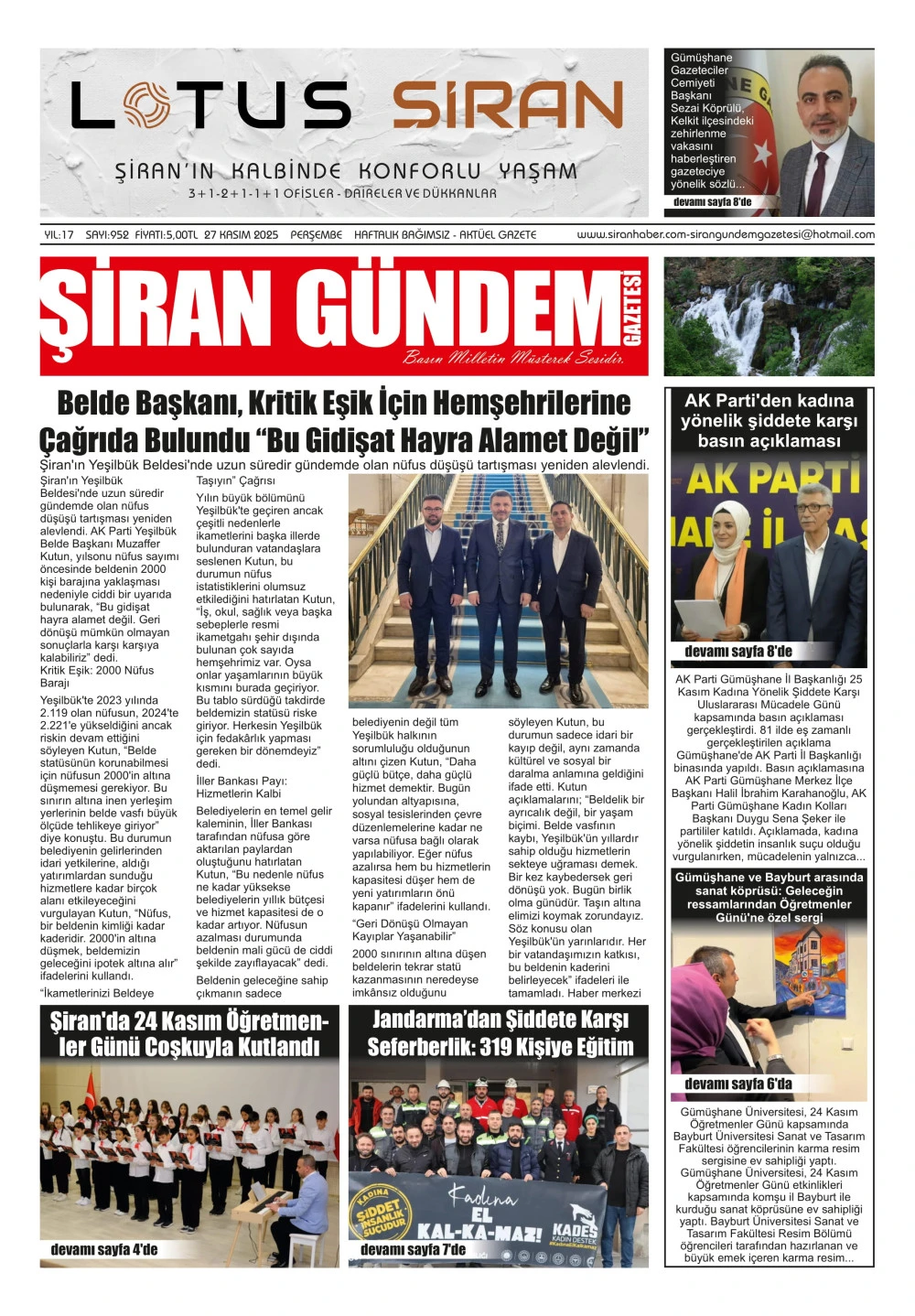 ŞİRAN GÜNDEM GAZETESİ