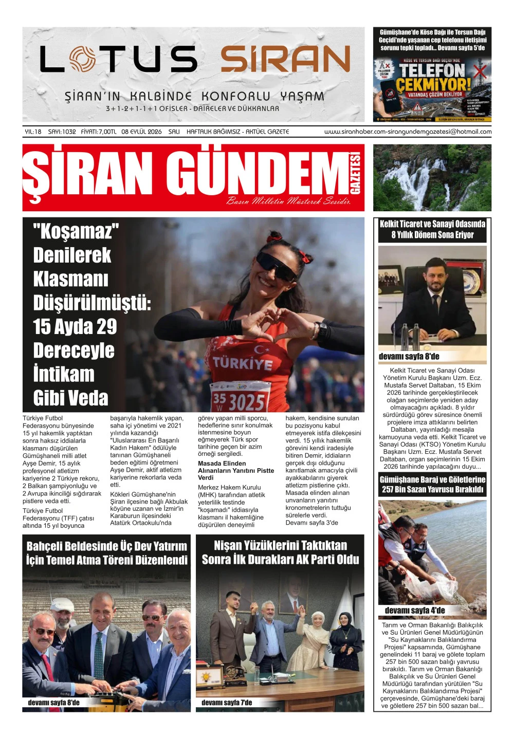 ŞİRAN G&Uuml;NDEM GAZETESİ
