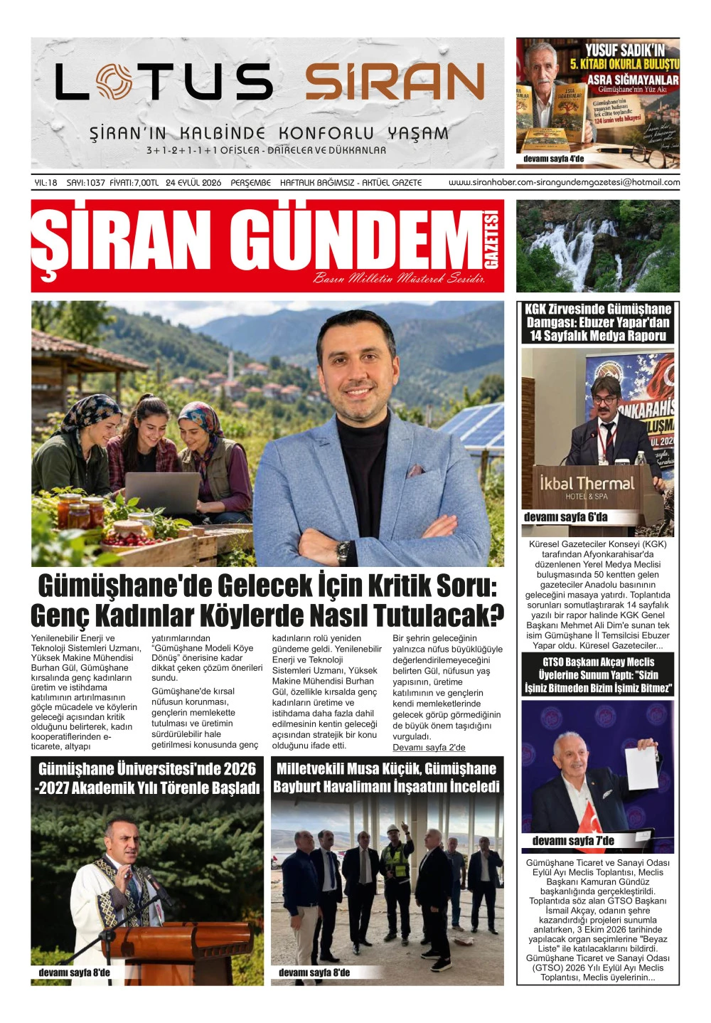 ŞİRAN G&Uuml;NDEM GAZETESİ