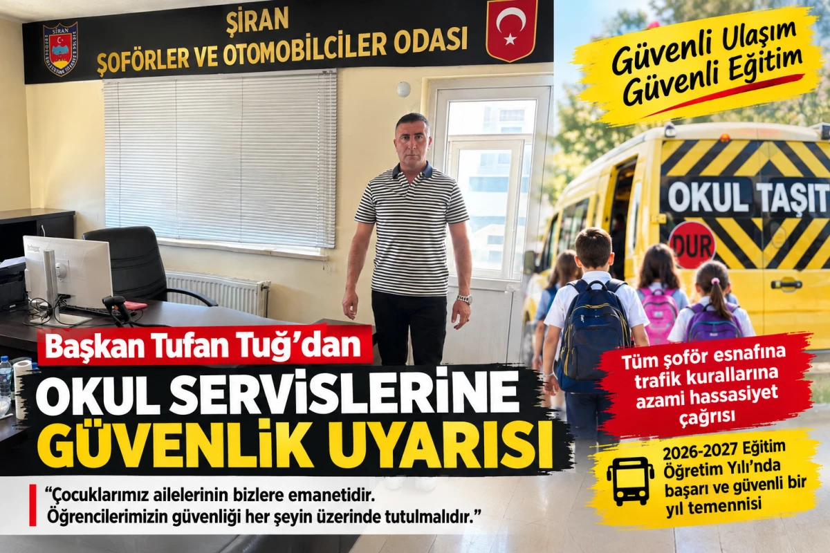 Başkan Tuğ&rsquo;dan Okul Servislerine G&uuml;venlik Uyarısı