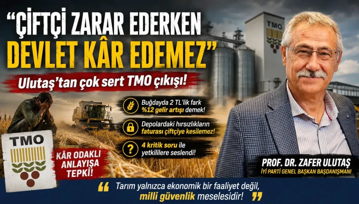 "&Ccedil;ift&ccedil;i Zarar Ederken Devlet K&acirc;r Edemez" diyen Ulutaş&rsquo;tan &ccedil;ok sert TMO &ccedil;ıkışı!