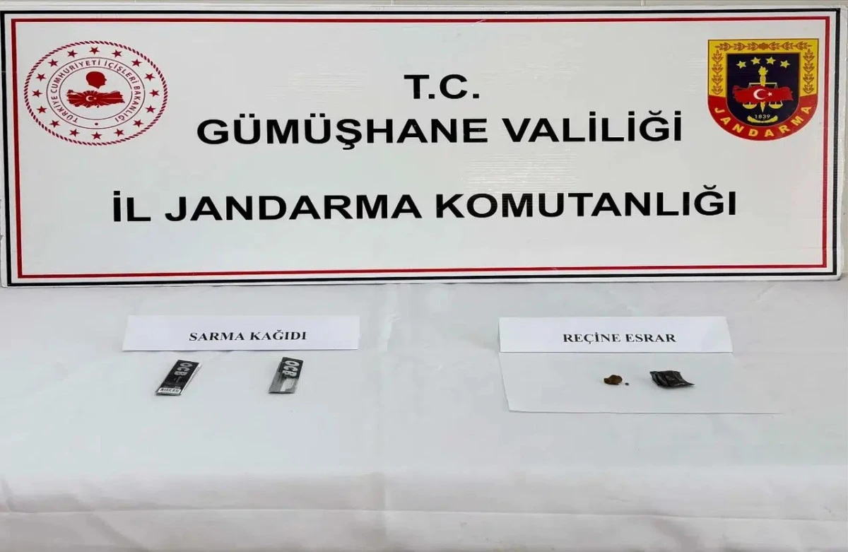 İl Jandarma Komutanlığı'ndan Şiran'da uyuşturucu operasyonu