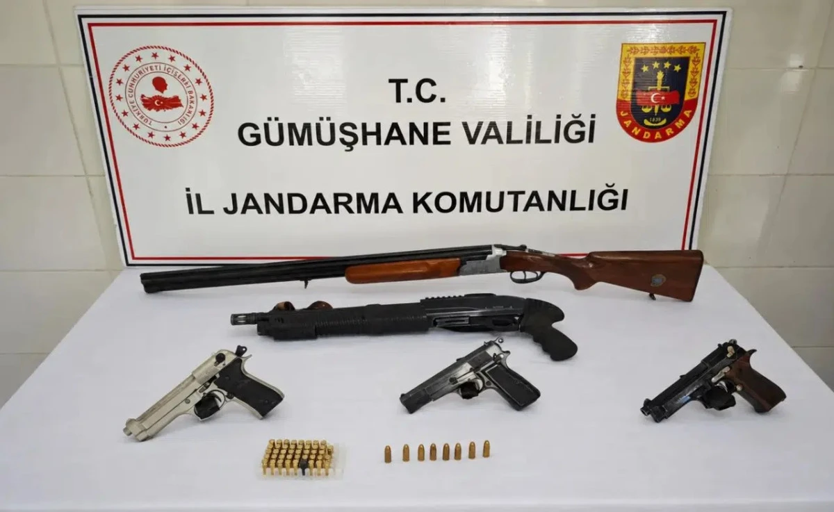 JASAT ve Şiran Jandarmasından İn&ouml;z&uuml; K&ouml;y&uuml;nde Ka&ccedil;ak Silah Operasyonu