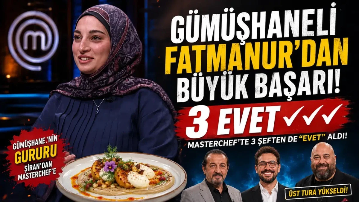 MasterChef T&uuml;rkiye'de Şiranlı Fatmanur Yazıcı &Uuml;&ccedil; "Evet" Alarak &Uuml;st Tura Y&uuml;kseldi