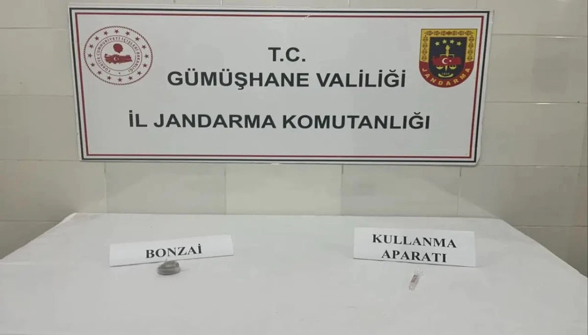 Şiran&rsquo;da Uyuşturucu Operasyonu: Jandarmanın Dikkatinden Ka&ccedil;madı